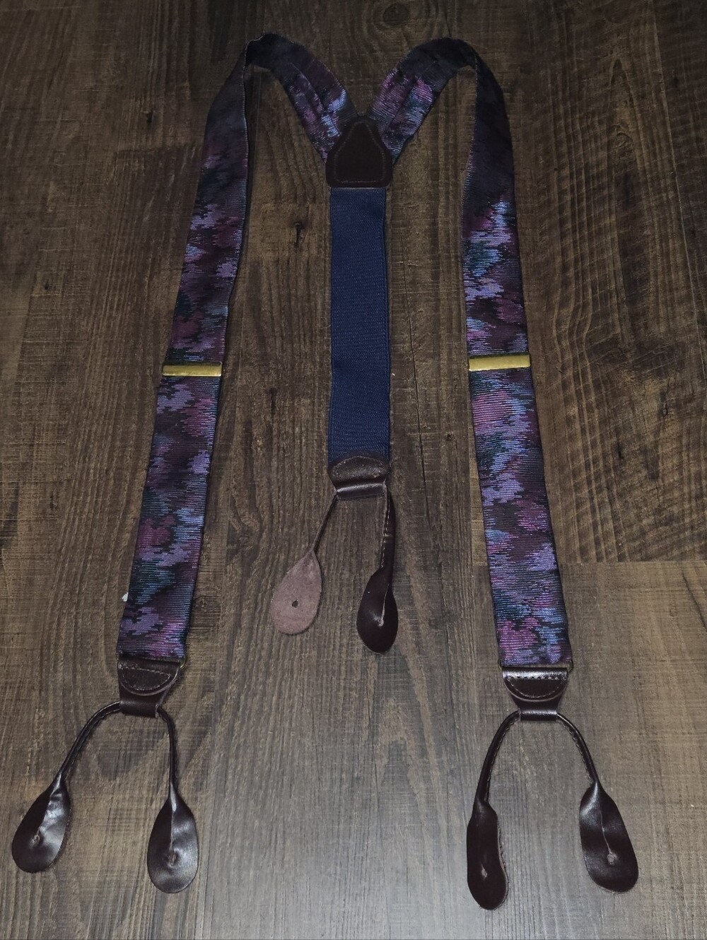 Vintage Pelican Abstract Suspenders